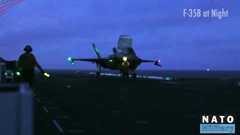 F-35B Night Ops Fiery Swivel Nozzle in Action