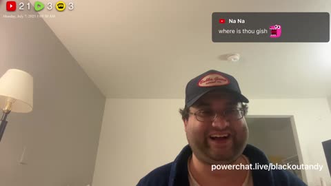 07/07/25 Blackout Andy VOD: "Late night wonky eye"
