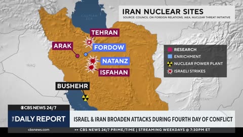Israel-Iran conflict continues into 4th day
