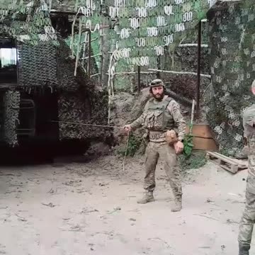 Ukrainian Artillery Group Firing On Russian Positions