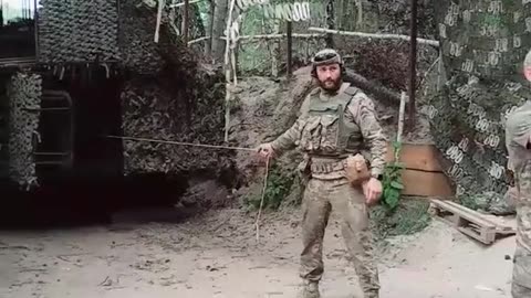 Ukrainian Artillery Group Firing On Russian Positions