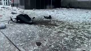 Russian drone hits government building in Ukraine's Sumy