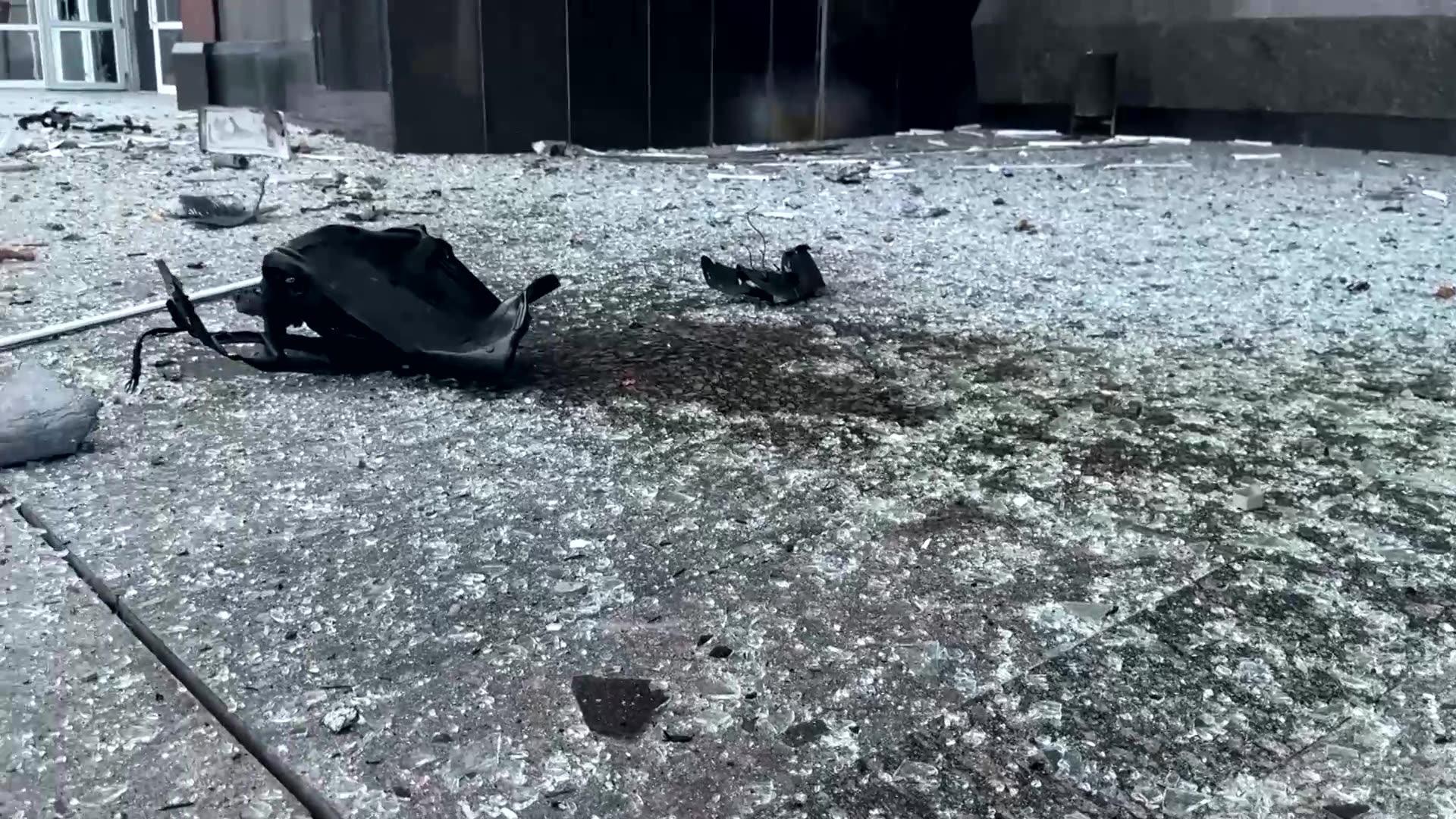 Russian drone hits government building in Ukraines Sumy