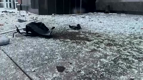 Russian drone hits government building in Ukraine's Sumy