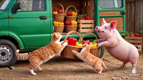 Mama Cat Sells Pizza 🍕 to Buy Kitten’s Dream Toy Car 🚗🐱 _ Heartwarming _ Healing Story