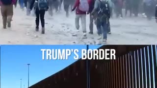 BIDENS BORDER & TRUMP'S BORDER: Notice the difference