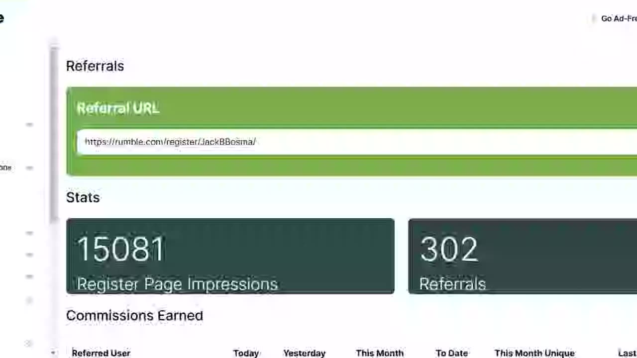 Register Page Impressions Needed On Rumble Please