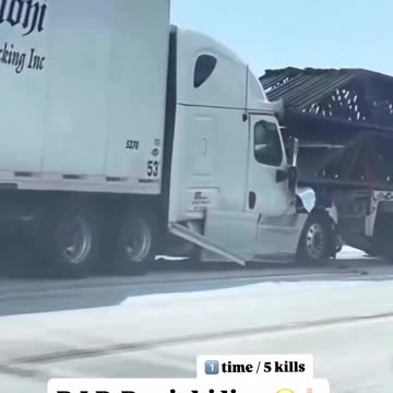 H1-B INSANITY: H1-B Truck Drivers from India cause a 4 truck crash! Get them off our roads!