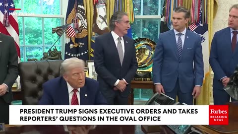 Trump Signs Fresh Executive Orders While Taking Multiple Questions From Reporters