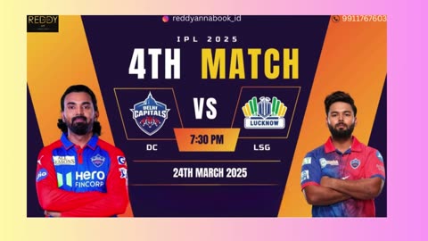 Reddy Anna WhatsApp Number:Your IPL 4th Match Tickets for Delhi Capitals vs Lucknow Super Giants.