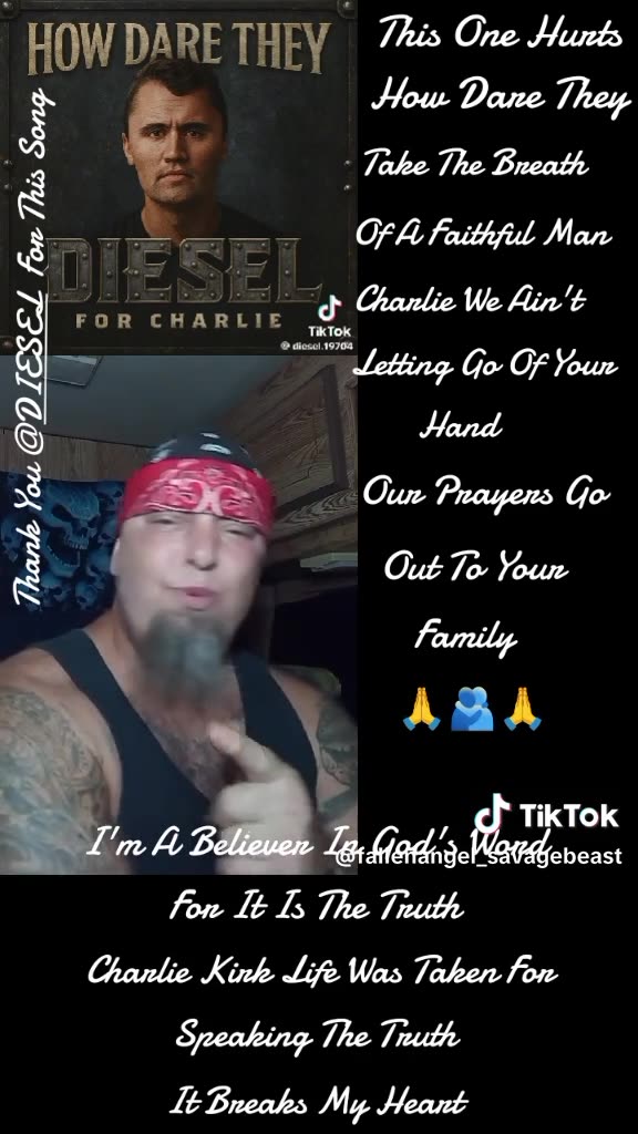 A TEAR 😢JERKER- BEAUTIFUL 😘TRIBUTE SONG FOR CHARLIE KIRK-HOW DARE THEY