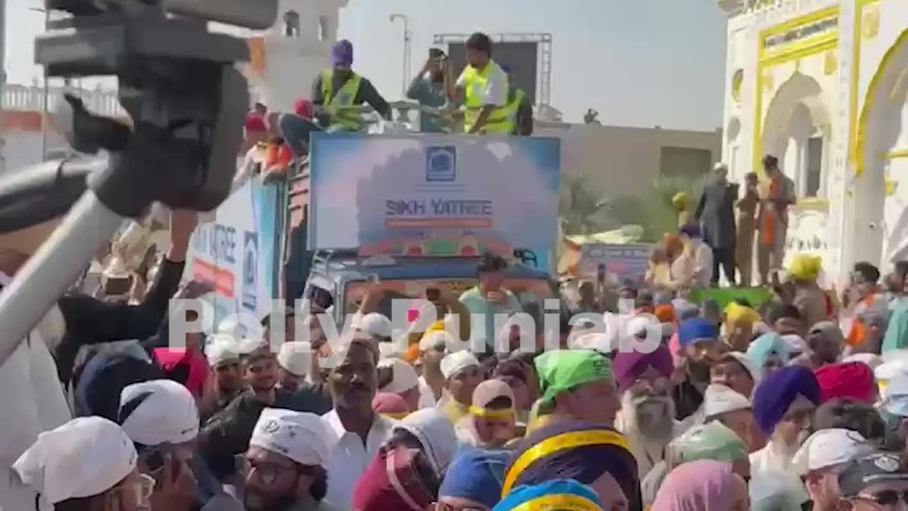 ਧੰਨ ਧੰਨ ਸਾਹਿਬ ਸ੍ਰੀ ਗੁਰੂ ਨਾਨਕ ਦੇਵ ਜੀ ਦੇ 556ਵੇਂ ਅਵਤਾਰ ਦਿਹਾੜੇ ਤੇ ਨਨਕਾਣਾ ਸਾਹਿਬ ਵਿਖੇ ਨਗਰ ਕੀਰਤਨ ਦੀ ਇਕ ਝੱਲਕ