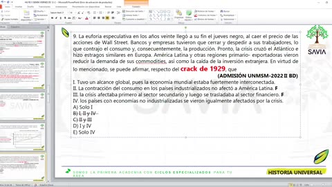 SAVIA REPASO 2025 - 2 | Semana 06 | H. Universal