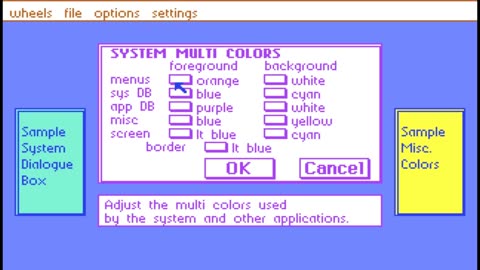 Wheels (commodore 128 ((128kb ram)) full HD graphic operation system