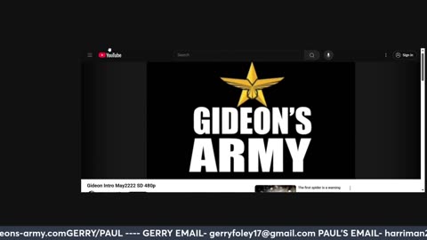 GIDEONS ARMY 5/20/25 @ 930AM EST TUESDAY