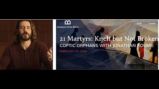 Jonathan Roumie invites us to The 21: Knelt But Not Broken” event on 22 February 2026