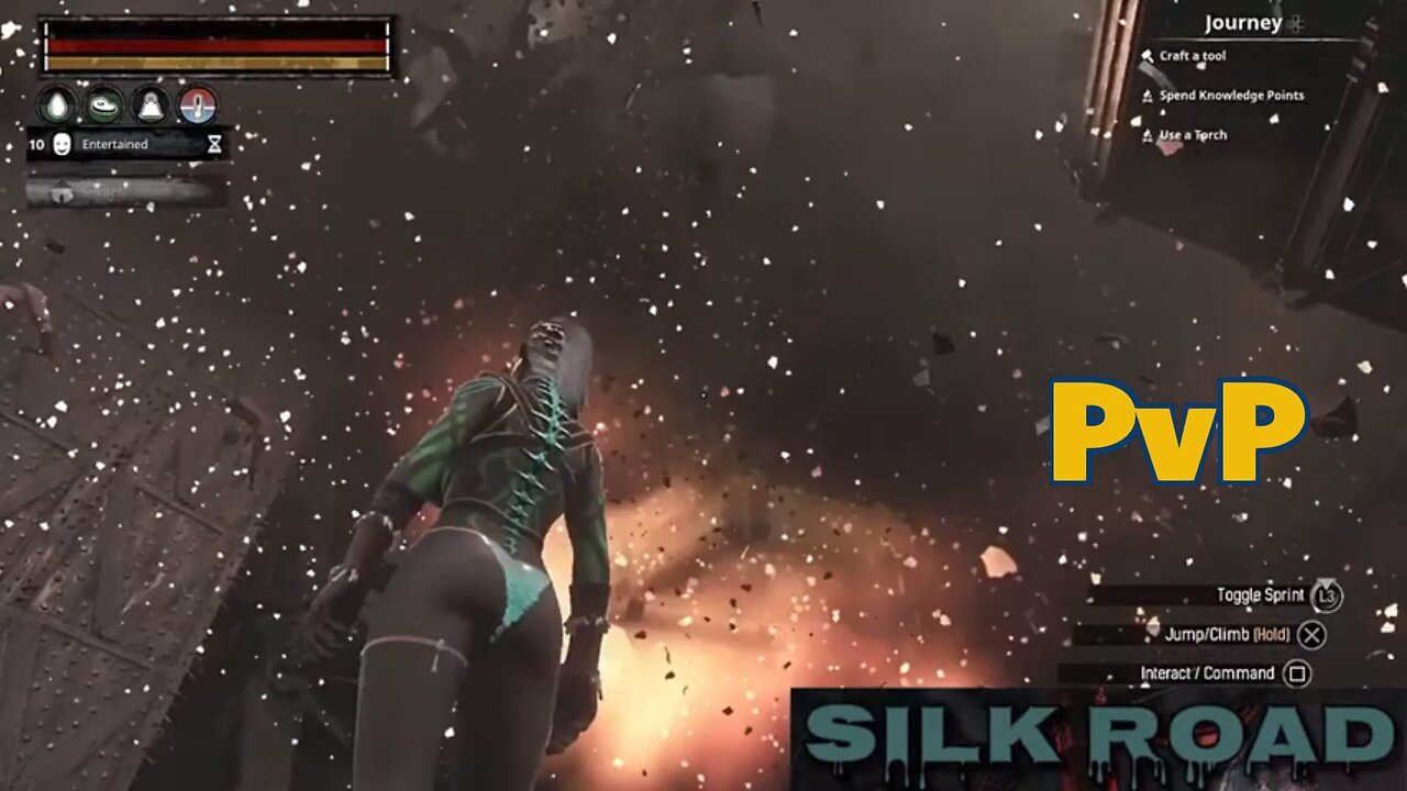 Conan Exiles PvP clan vs clan on Silk road server Busty boobs