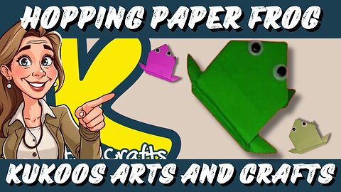 How to Make an Origami Frog That Hops | Fun Paper Jumping Frog Tutorial
