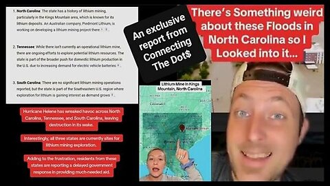"Unveiling Government’s Role: The Intriguing Connection Between Hurricane Helene & Lithium"