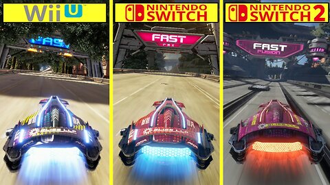 Fast Fusion vs Fast RMX vs Fast Racing Neo Graphics Comparison | Switch 2 vs Switch vs Wii U