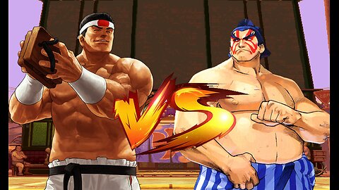 [Quick-ie Fight-#086]:💥Goro Daimon vs E. Honda | Showdown at the Bathhouse! | KOF vs Street Fighter💥