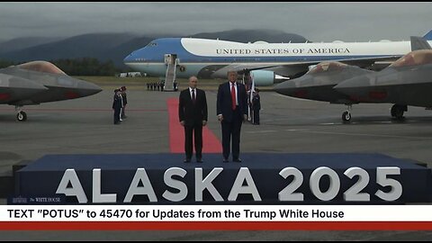 President Trump greets President Putin in Alaska for peace talks