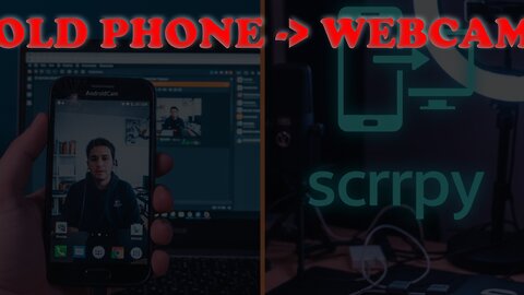 Turn ANY Old Phone into a HD Webcam for OBS | SCRCPY Tutorial