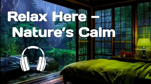 Rainy Day Meditation | Soothing Rain with Relaxing Music for Deep Sleep & Stress Relief