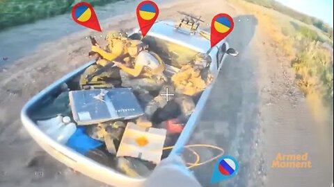 Drone Strike: Ukrainian Convoy Wiped Out