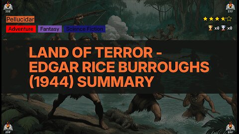 Land of Terror - Edgar Rice Burroughs (1944) Summary (Pellucidar - 6)