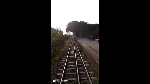 Back View Of A Train
