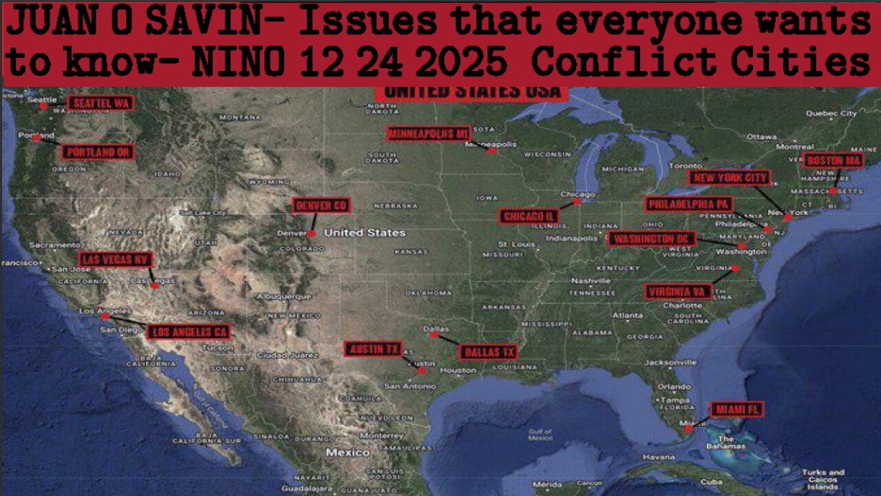 JUAN O SAVIN- Issues that everyone wants to know- NINO 12 24 2025