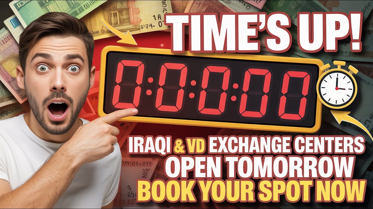 ⏰ Time’s Up! Iraqi & VND Exchange Centers Open Tomorrow – Book Your Spot Now 💵🔥 💥 Iraqi Dinar News