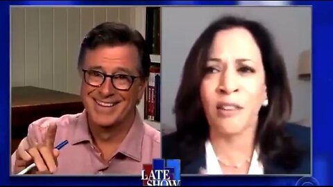 Kamala Harris & Stephen Colbert inciting violence and laughing about BLM riots on The Late Show