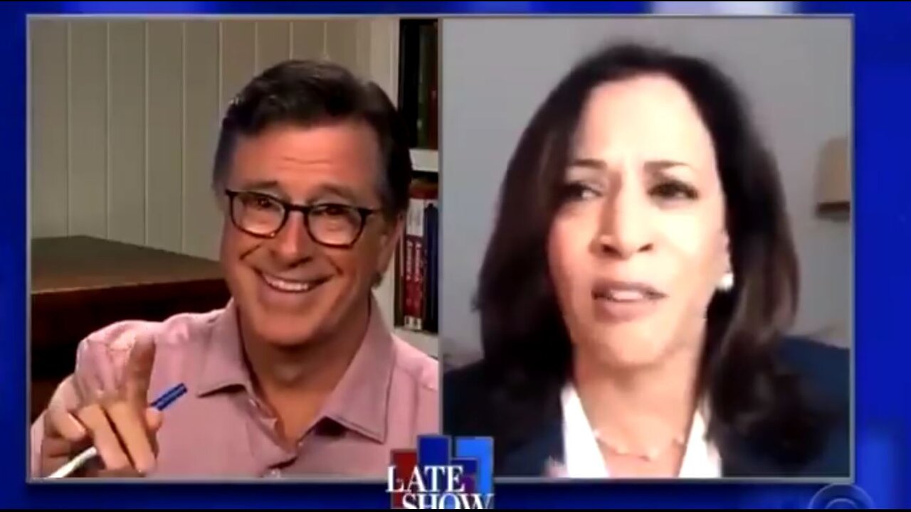 Kamala Harris & Stephen Colbert inciting violence and laughing about BLM riots on The Late Show