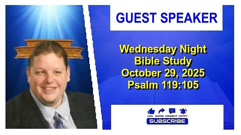 Wednesday Night Bible Study Oct 29, 2025