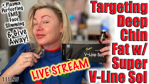 Live Targeting Deeper Chin Fat w/ SUper V-Line Sol! AceCosm.com and code Jessica10 Saves