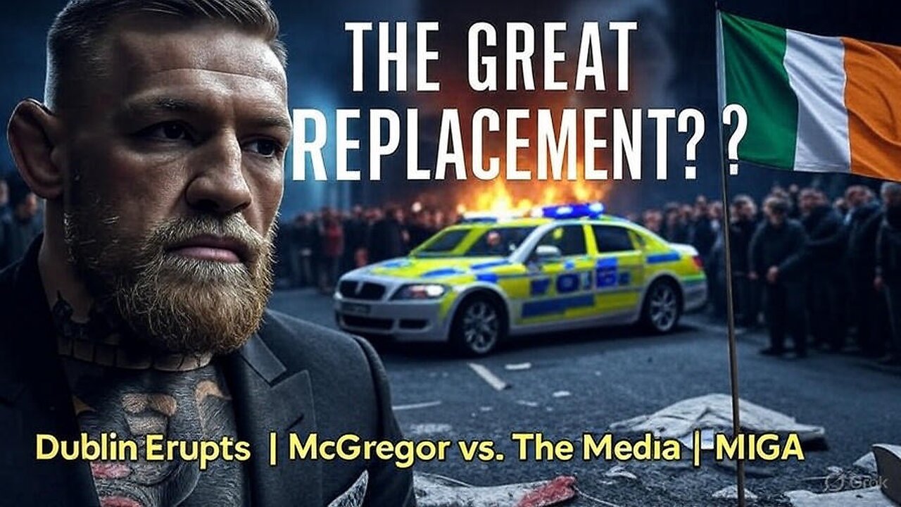 Ireland ERUPTS: Dublin Riots Expose "Great Replacement" - Media Attacks McGregor For Defending The Irish