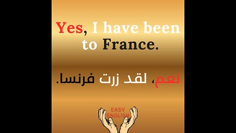 YES, I HAVE BEEN TO FRANCE