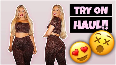 BOYFRIEND BUYS GIRLFRIENDS PRETTY LITTLE THING OUTFITS! (HUGE TRY ON HAUL)