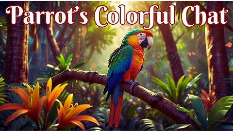 Parrot’s Colorful Chat – A Tropical Singing Adventure!