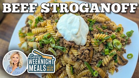 Quick and Easy Beef Stroganoff on the Blackstone Griddle