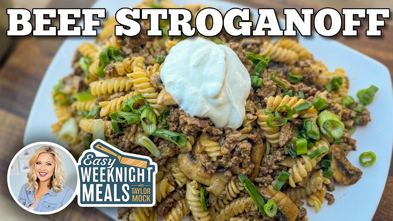 Quick and Easy Beef Stroganoff on the Blackstone Griddle