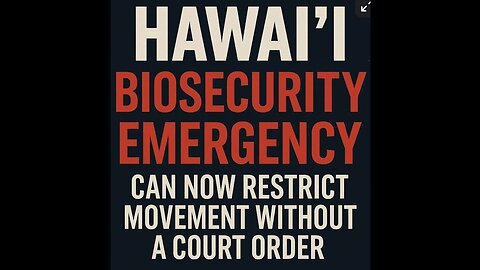 Hawaii State can now sieze property, animals, and products without due process