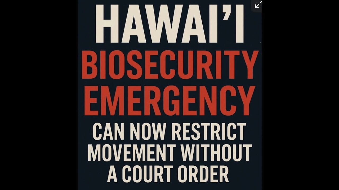 Hawaii State can now sieze property, animals, and products without due process