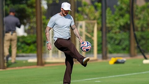 David Beckham Surprises Inter Miami Training With Lionel Messi Ahead of Club World Cup Clash