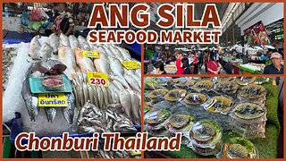 Ang Sila Seafood Market - Great Local Fresh Market - Chonburi Thailand 2025