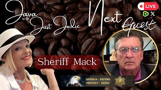 Live 1pm est on Tuesday! Just Jodie Featuring Sheriff Mack!