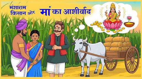 मंशाराम किसान ओर मां का आशीर्वाद| Cartoon | Short Stories | Funny story Farmer story Hindi
