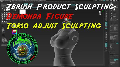 Zbrush Product Sculpting: Demonda Figure Torso Sculpting adjustments